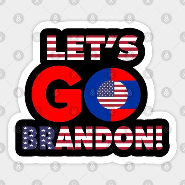 Let's Go Brandon Sticker by SBC PODCAST